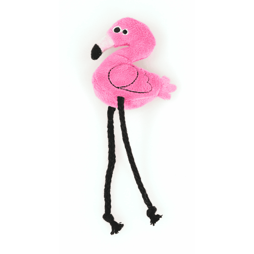 Katzenspielzeug aus Plüsch, Flamingo
