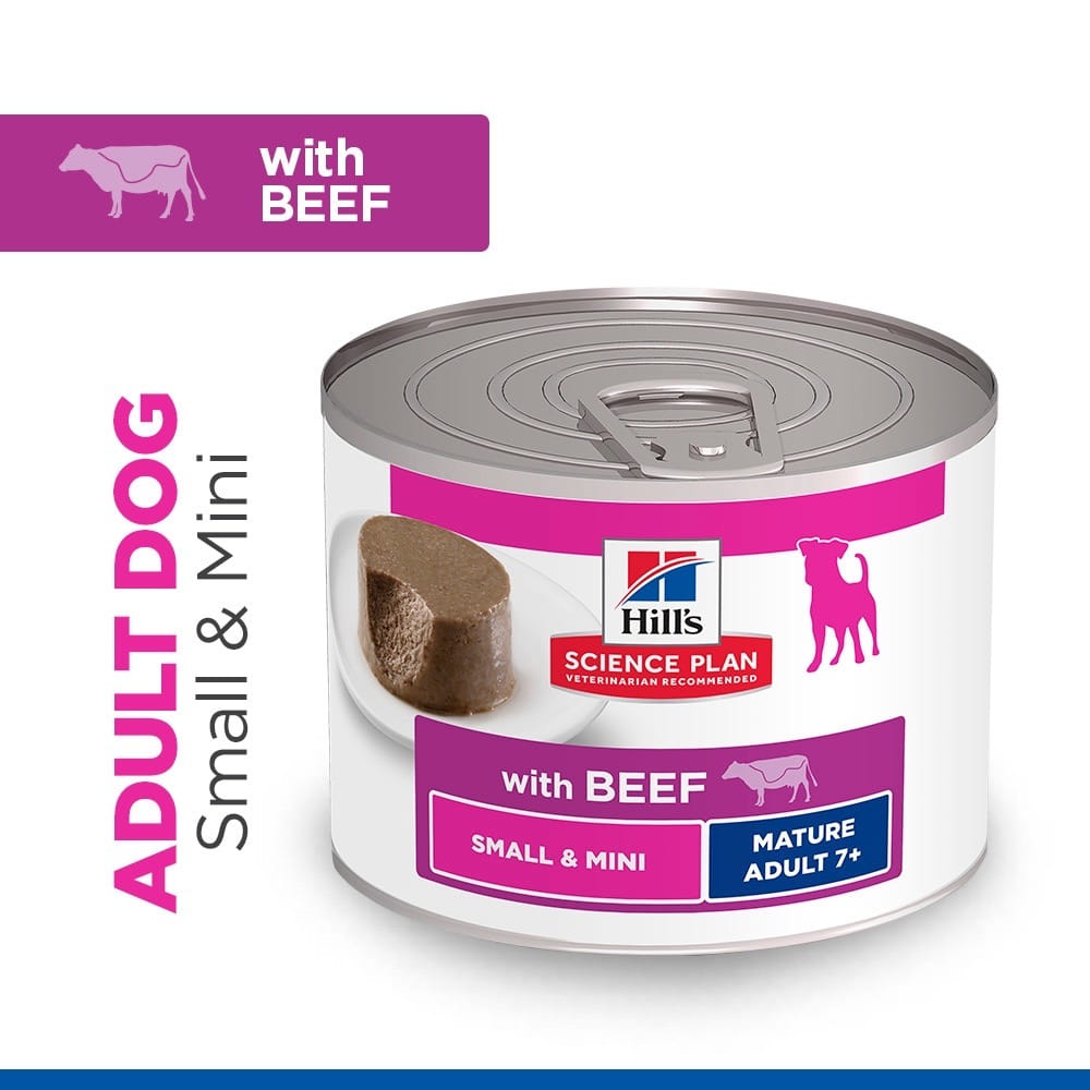 Canine Small & Mini Breed Mature Adult Beef - Can