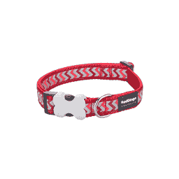 Halsband Reflective Ziggy Red