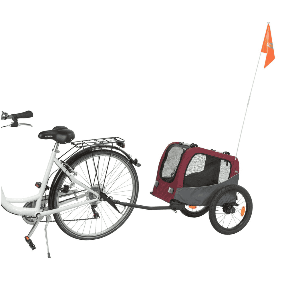 Remorque de vélo gris/rouge
