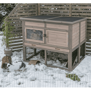 Natura small animal hutch XL with thermal insulation