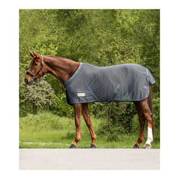 Couverture anti-mouches Comfort avec sangles croisées - bleu crayeux