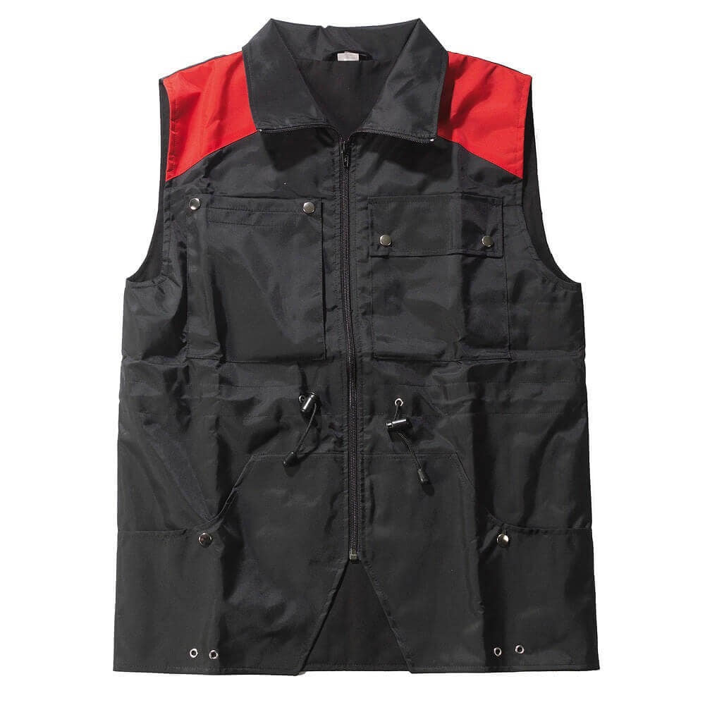 Gilet noir/rouge