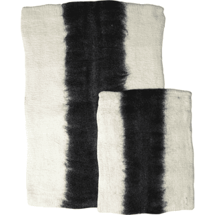 Tapis Ombré Noir/Blanc