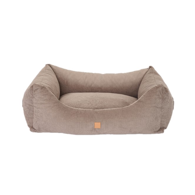 Hundebett Kingston Cord Double Face braun