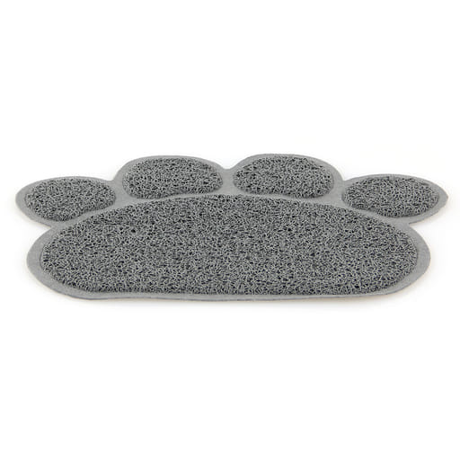 Cat litter tray paws gray