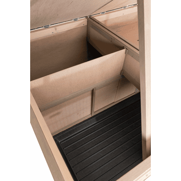 Natura small animal hutch XL with thermal insulation