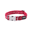 Halsband Design Flying Bones Red