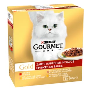 Gold Zarte Häppchen in Sauce