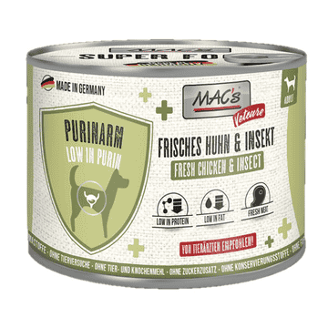 DOG Vetcare Pauvre en Purine Poulet & Insecte