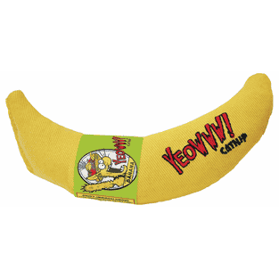 Banane gefüllt mit Catnip