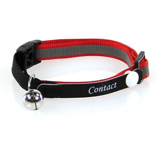 Cat collar ReflectLine with contact band
