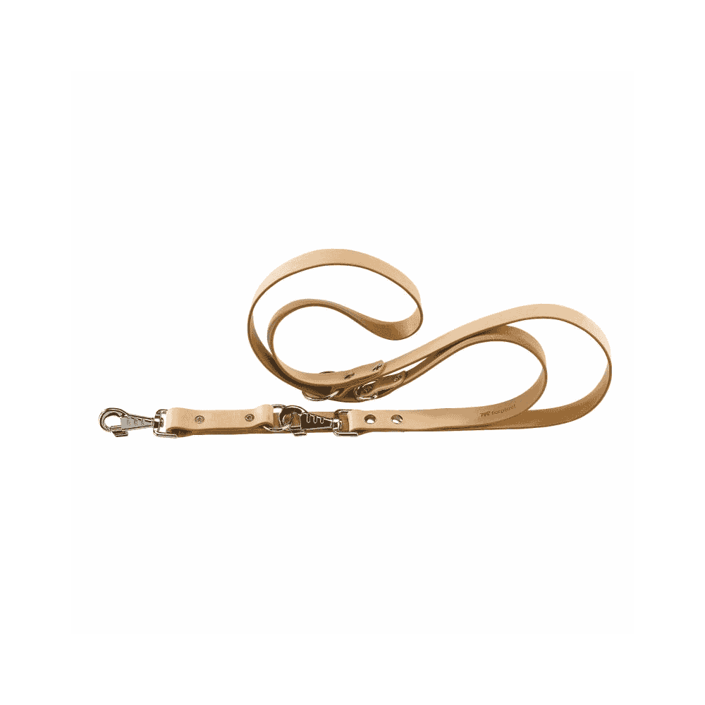 Leather leash Natural