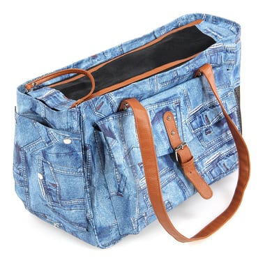 Hunde- & Katzen-Tragtasche Jeans