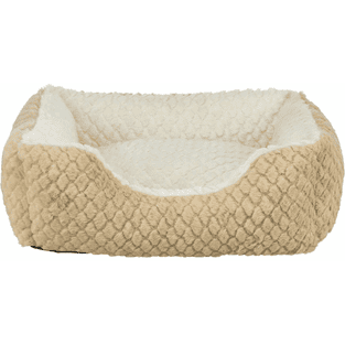 Bett Kaline Mio eckig, braun/creme