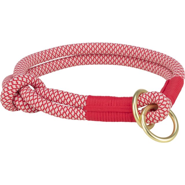 Soft Rope collier semi-étrangleur rouge/crème