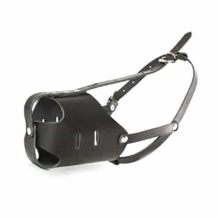 Muselière en cuir fermée