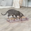 Kratzpappe mit Spielzeug & Katzenminze