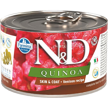Canine Adult Quinoa Skin&Coat - Cerf, Noix de coco & Curcuma