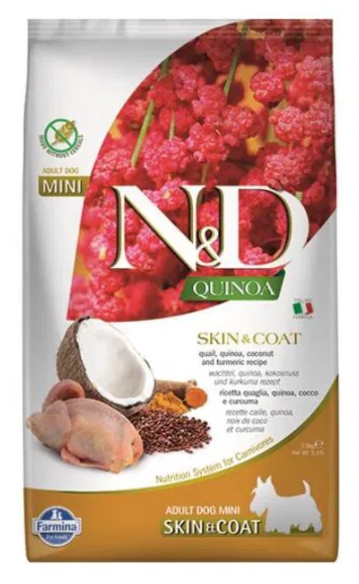 Canine Adult Mini Quinoa Skin &amp; Coat Quail, coconut