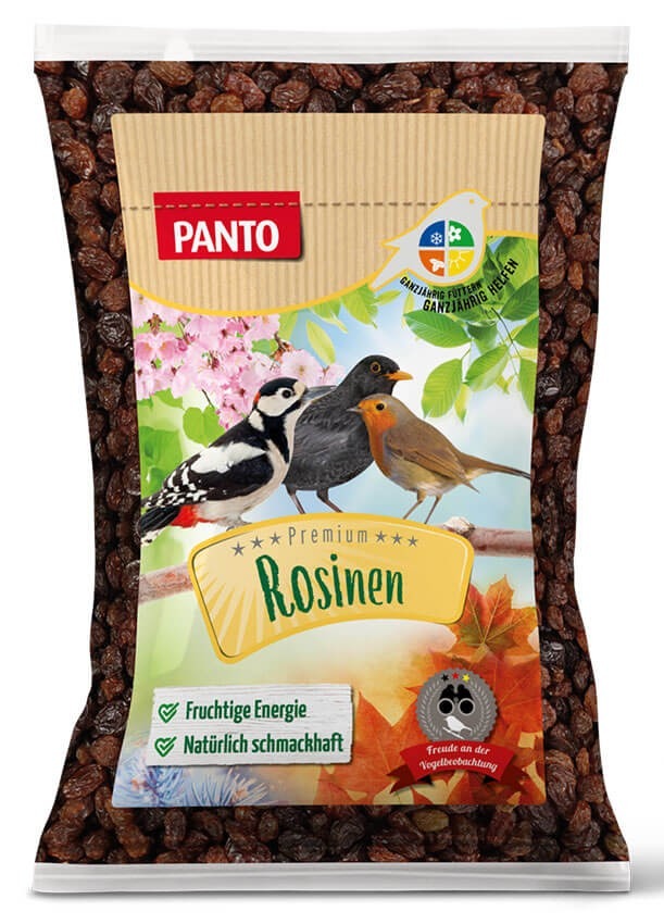 Raisins secs pour les oiseaux sauvages