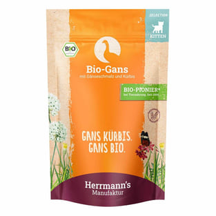 Selection 1stes Jahr Bio Kittennahrung mit Gans