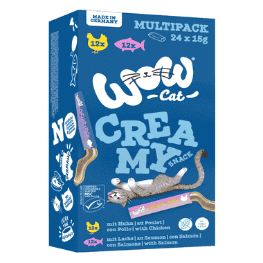 Creamy Snack Multipack au poulet & saumon