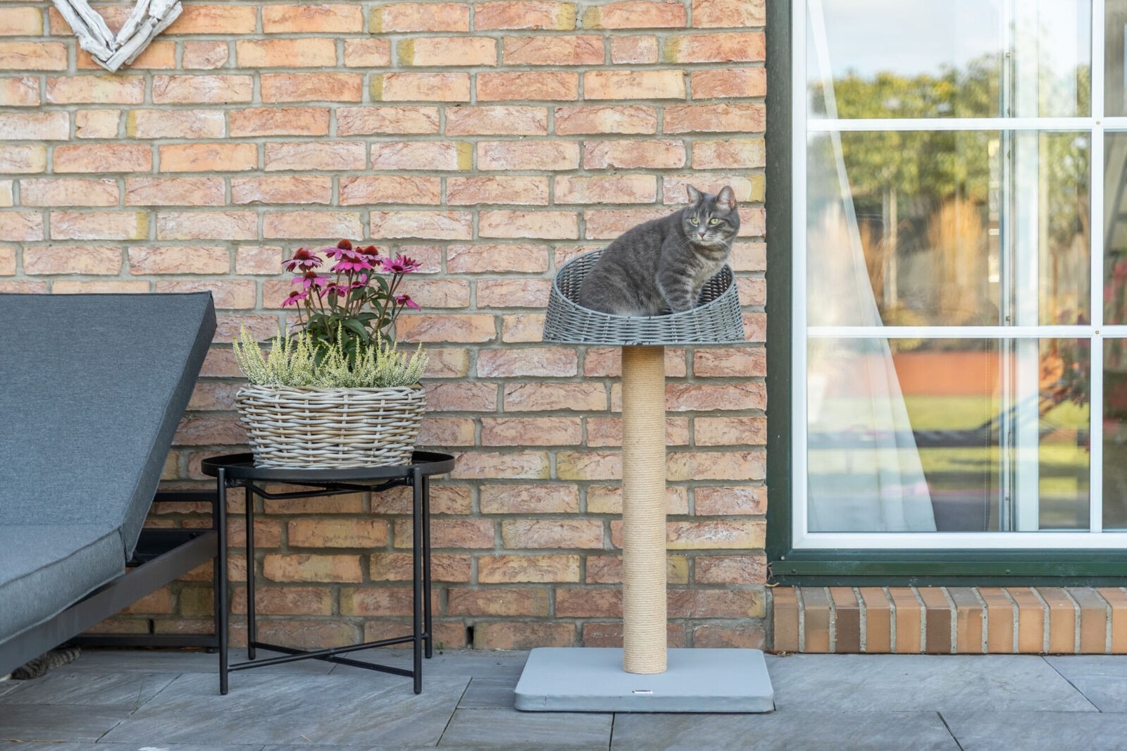Outdoor Cat Scratcher Amalia, Gray
