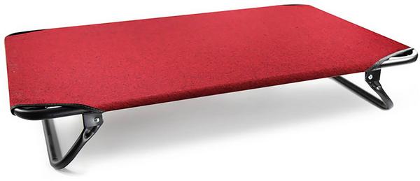 Chaise longue pliable rouge pour chien