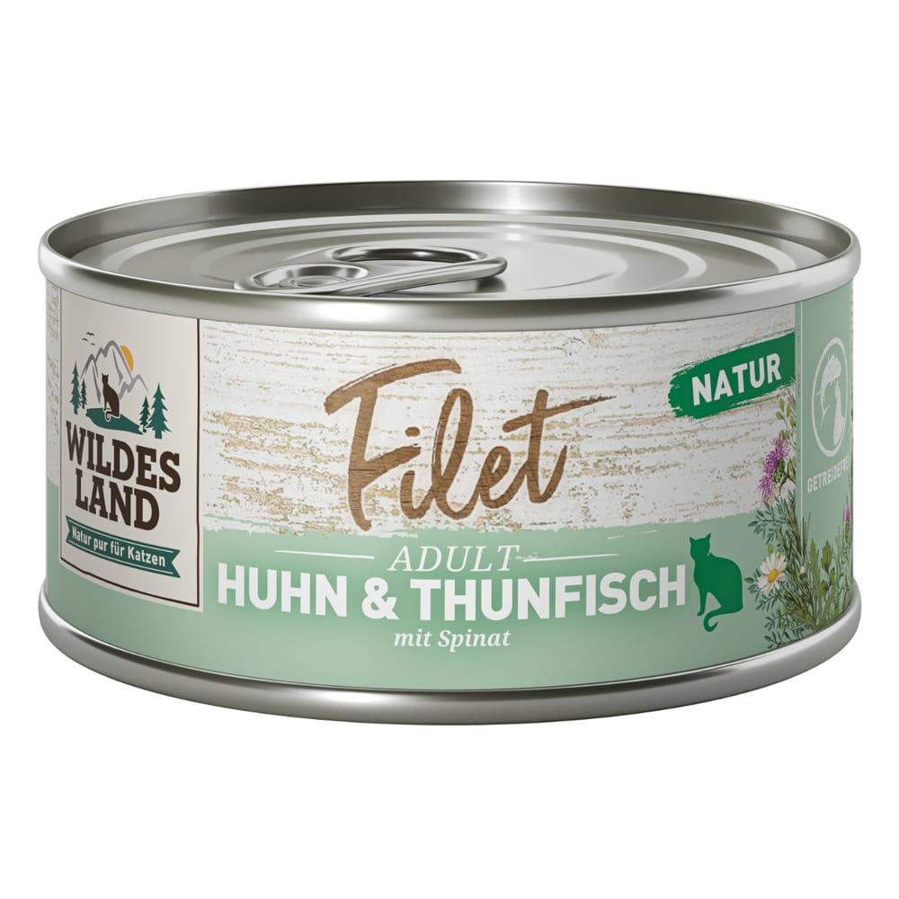 Feline Filet Adult chicken &amp; tuna with spinach