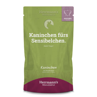 Sensibel Kaninchen mit Reisflocken
