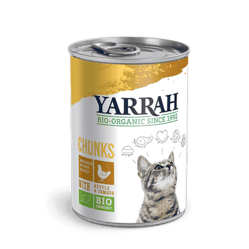 Bio Chunks mit Huhn für Katzen - Dose