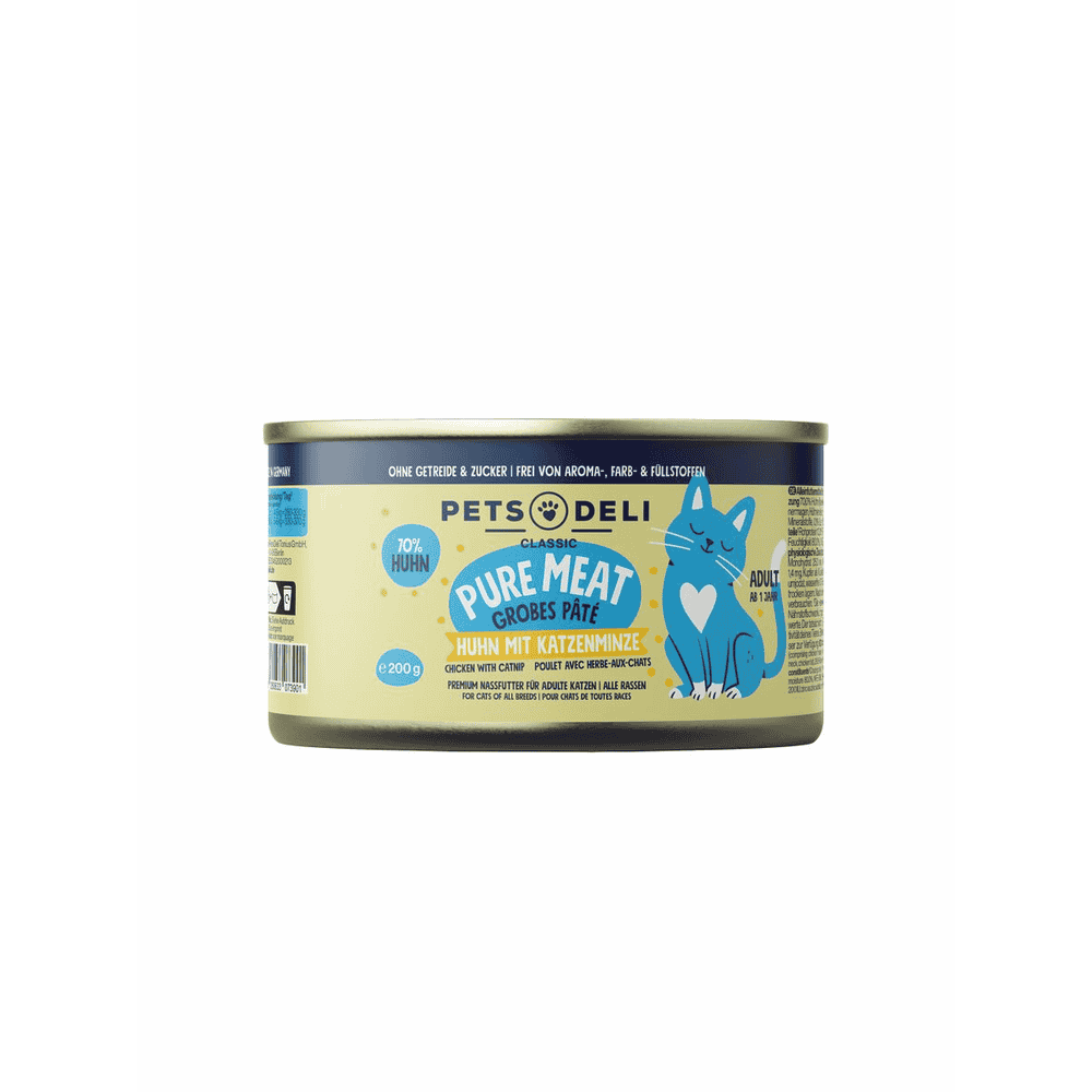 Adult Pure Meat Huhn mit Katzenminze - Poulet avec Menthe à chat