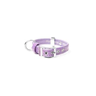 Saint Tropez Similpelle Halsband für Hunde in lila