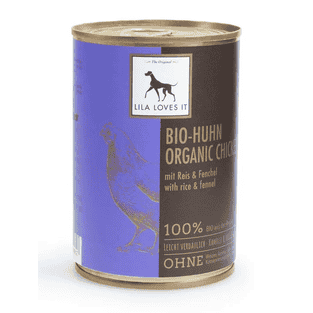 Bio-Huhn avec riz et fenouil