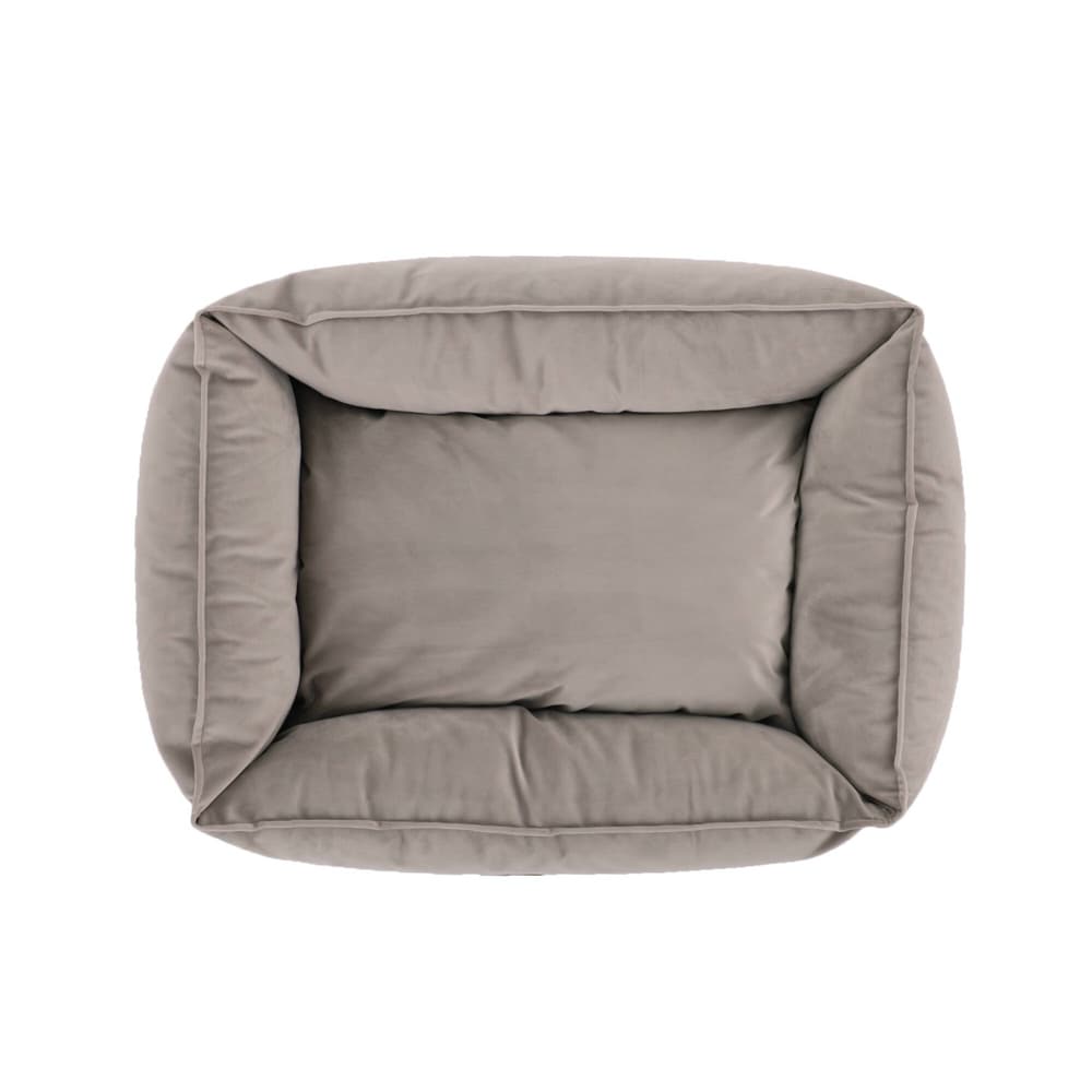 Hundebett Velours Hellgrau