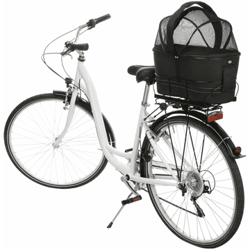 Bicycle basket for luggage carrier