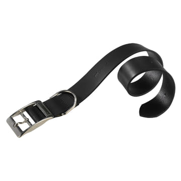 Leather collar Natural XL
