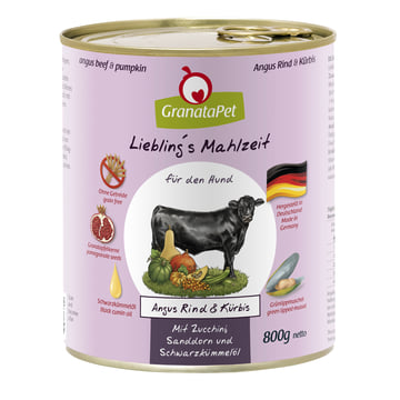 Hund - Liebling's Mahlzeit Angus Rind & Kürbis