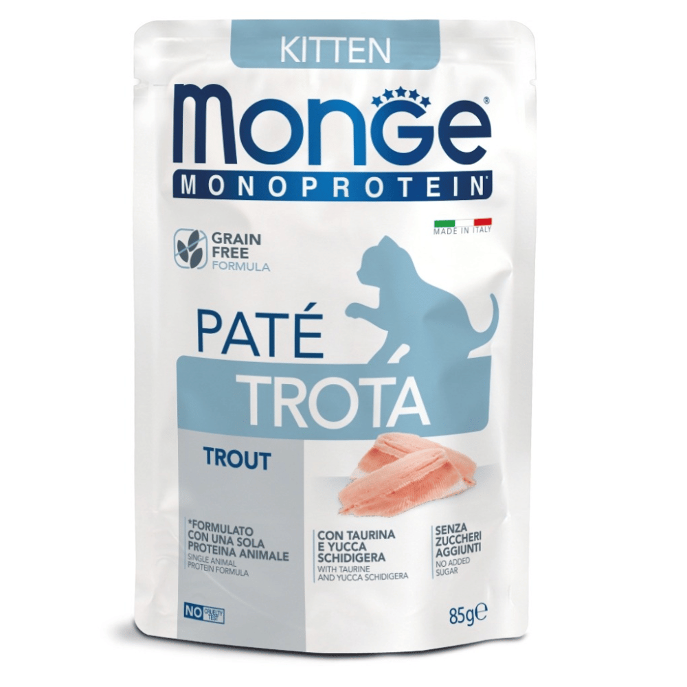 Monoprotein Kitten Truite Paté