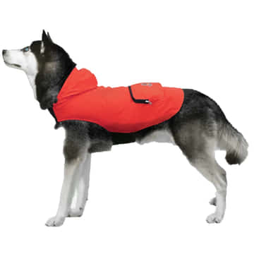Poncho rot/schwarz
