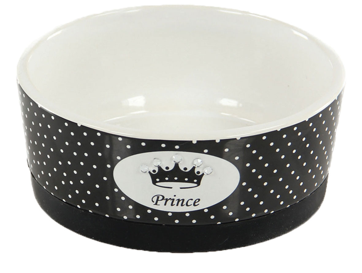 TrendLine ceramic bowl Prince, 200ml, D = 13.5cm / H = 5.5cm, black