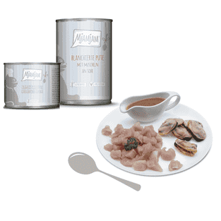 Blanchierte Pute mit Muscheln (Dinde blanchie & Moules)