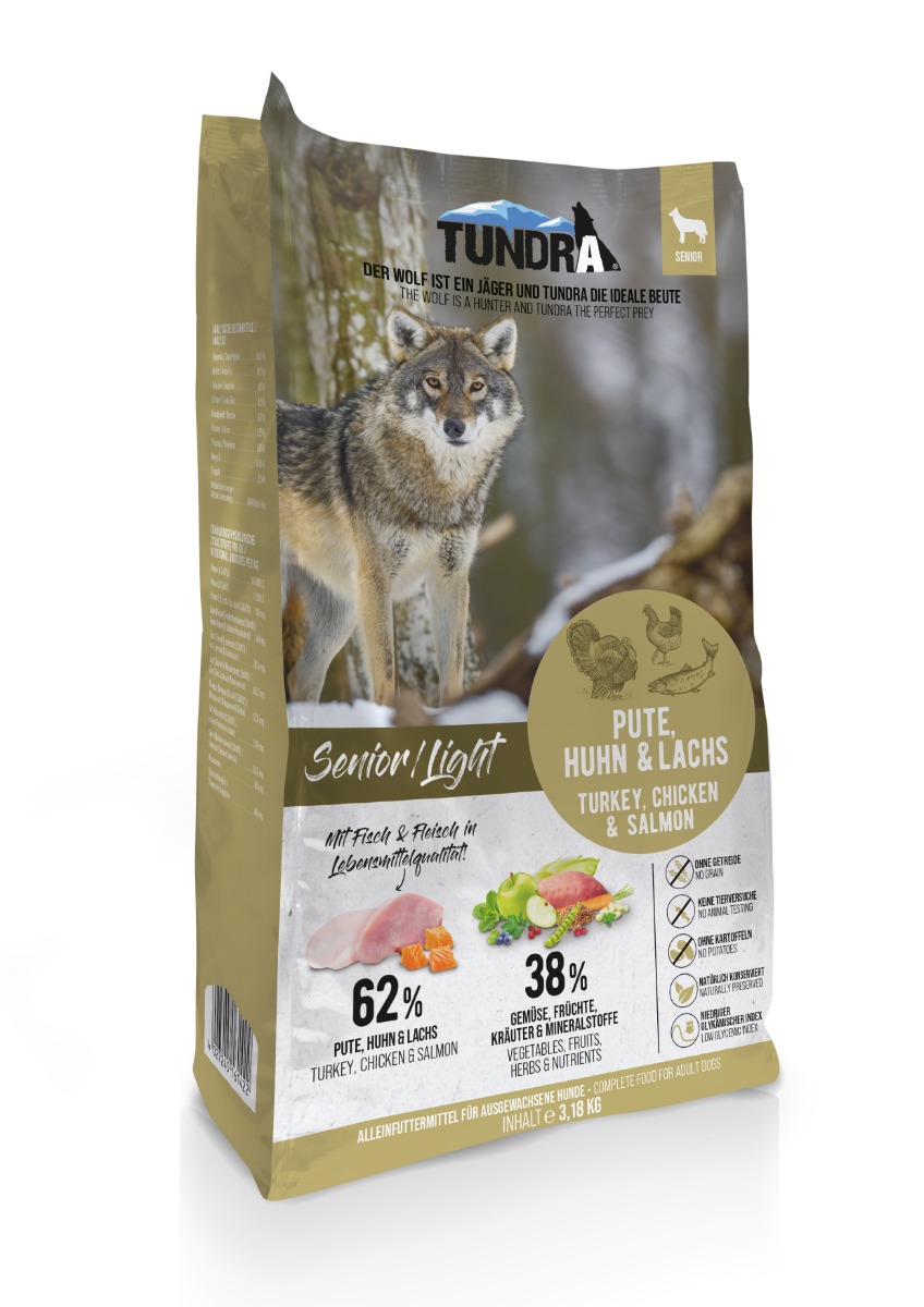 Dog Senior/Light Pute, Huhn & Lachs