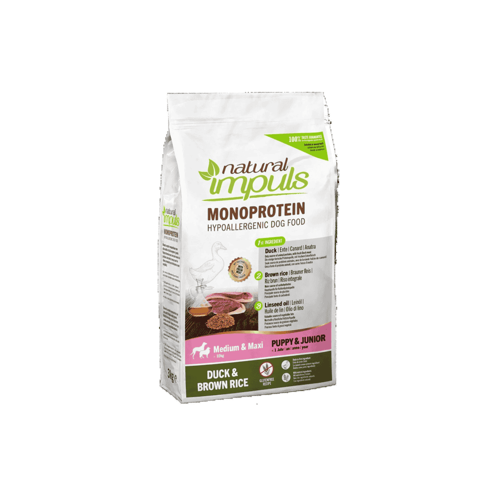 Puppy & Junior Duck & Brown Rice Medium Maxi