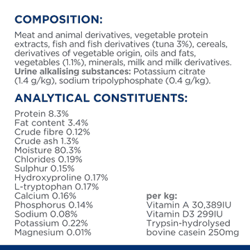 Feline c/d Multicare Stress Urinary Care Ragout Stew flavoured with tuna and added vegetables - Can