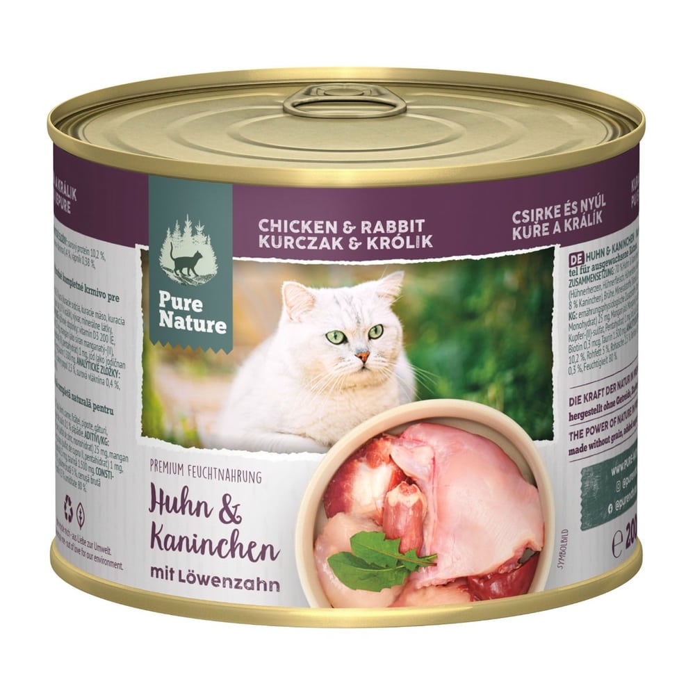 Cat Adult Poulet & Lapin avec pissenlit