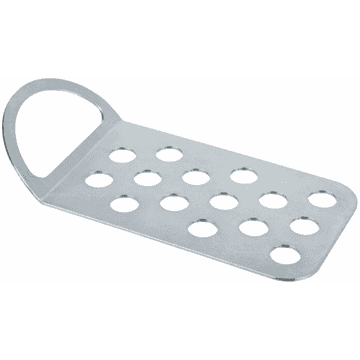 Drive-on plate for leashing