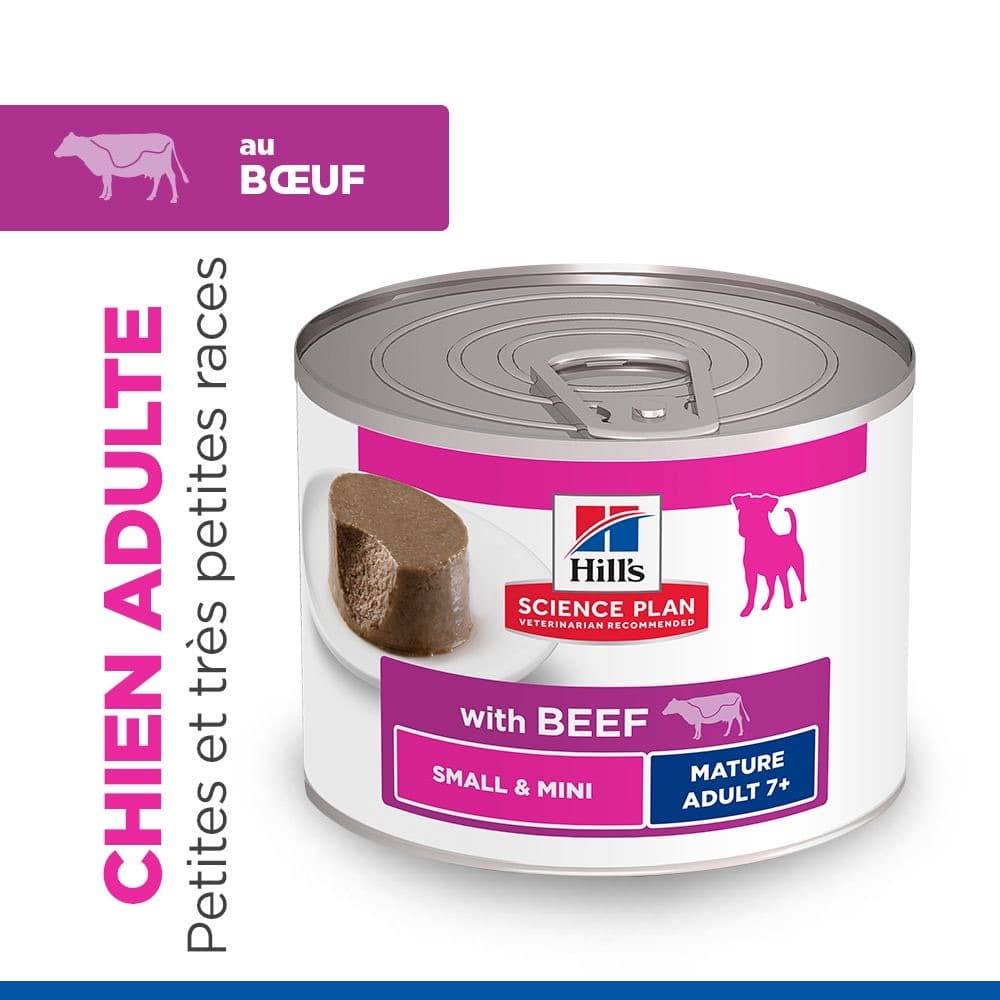 Canine Small & Mini Breed Mature Adult Beef - Boîte