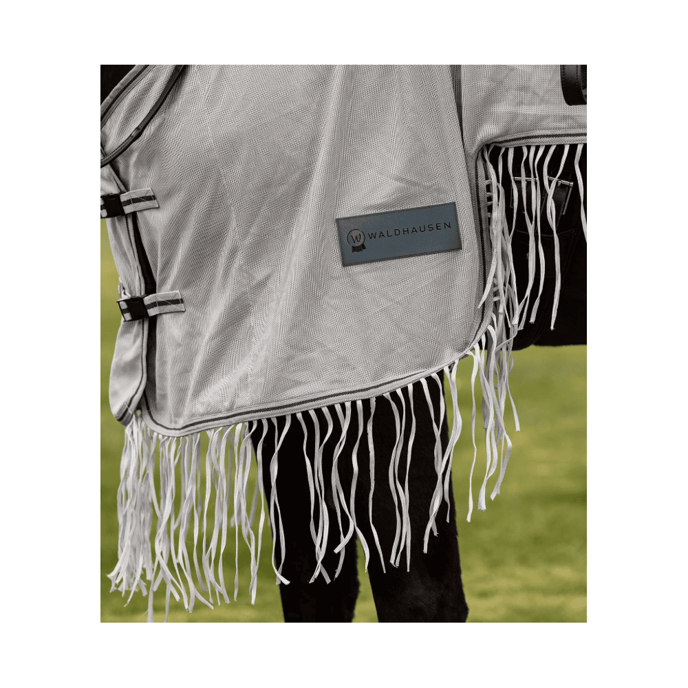Protect fly rug with fringes